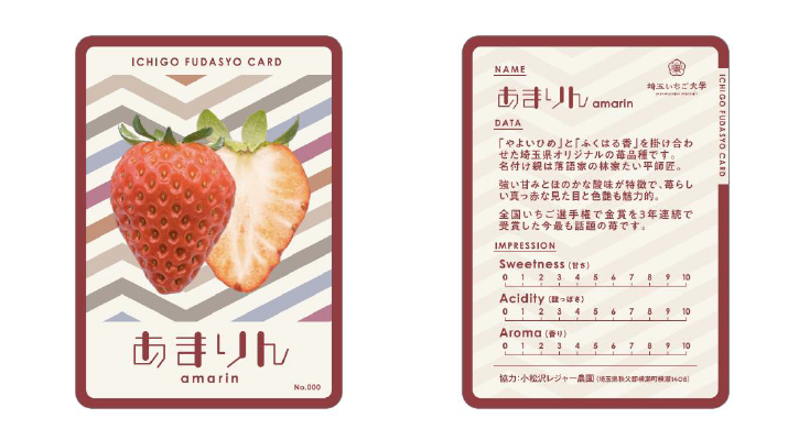 いちご札所カードの試作